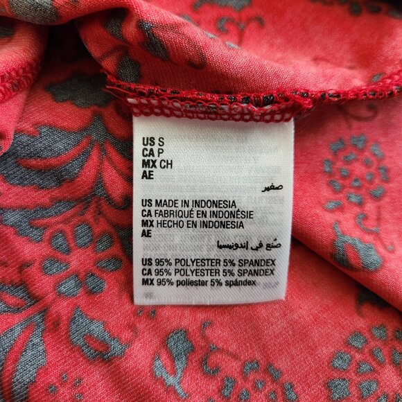 Charter Club Liquid Knit Stretch V-Neck Tank Top Women's S Red Vamp Whimsigoth - Picture 7 of 11